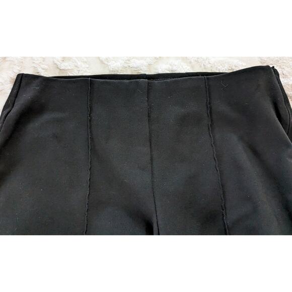 Chicos Black Mid Rise Straight Leg Stretch Career Dress Leggings Pant Size Small - Picture 7 of 7
